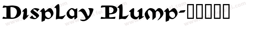 Display Plump字体转换